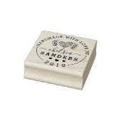 Handgemaakt Met Liefde Leuk Rustiek Script Craft L Rubberstempel (Stempel)
