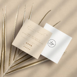 Handgemaakt met liefde Logo Small Business SocialM Vierkante Visitekaartje