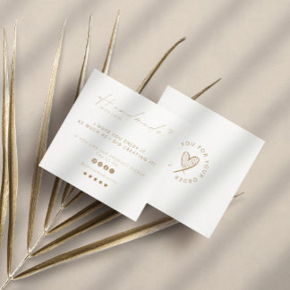 Handgemaakt met liefde Logo Small Business SocialM Vierkante Visitekaartje