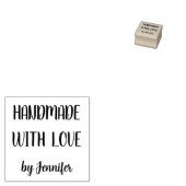 Handgemaakt Met Liefde Professioneel Chic Rubberstempel (Gestempeld)