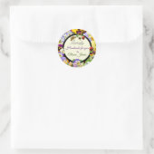 Handgemaakt met liefde! ronde sticker (Tas)