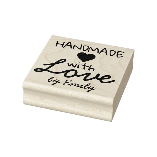 Handgemaakt met Liefde Rubberstempel (Stempel)