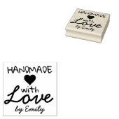 Handgemaakt met Liefde Rubberstempel (Gestempeld)