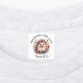 Handgemaakt met Liefde Schattige Hedgehog Labels (Aangebracht)