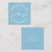 Handgemaakt met liefde script dank je kaart (Voorkant / Achterkant)