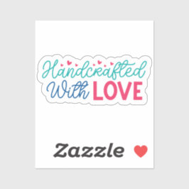 Handgemaakt met liefde sticker