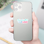 Handgemaakt met liefde sticker (Telefoon)