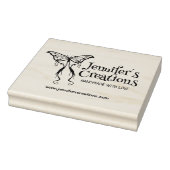 Handgemaakt met liefdescreaties, verkreute vlinder 	rubberstempel (Stempel)