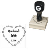Handgemaakt met liefdesstempel rubberstempel (Gestempeld)
