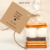 Handgemaakt met Love Business Insert - Monochromat Bedankjes Labels