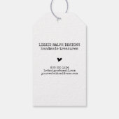 Handgemaakt met Love Country Kraft Custom Cadeaulabel (Achterkant)