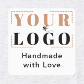 Handgemaakt met Love Custom Logo Kleding Kleding Labels (Design 2)