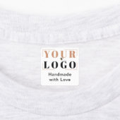 Handgemaakt met Love Custom Logo Kleding Kleding Labels (Aangebracht)