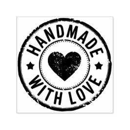 Handgemaakt met Love Distressed Self Inking Stamp Zelfinktende Stempel