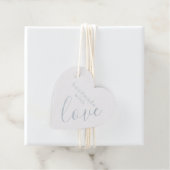 Handgemaakt met Love Heart Shaped Bedankjes Labels (Met doos)