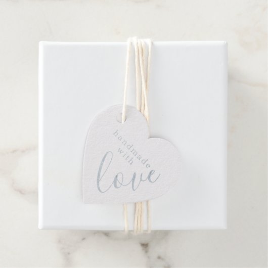 Handgemaakt met Love Heart Shaped Bedankjes Labels (Met doos)