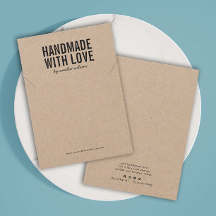 Handgemaakt met Love Kraft Ketting Display Kaart