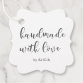 Handgemaakt met Love Pastel Product Labels (Voorkant)