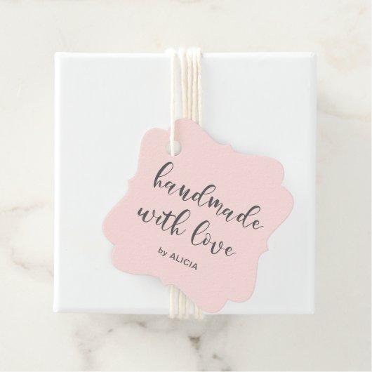 Handgemaakt met Love Pastel Product Labels (In situ)