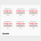Handgemaakt met Love Peppermint Sugar Scrub Editab Ronde Sticker (Vel)