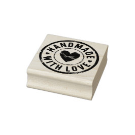 Handgemaakt met Love Rubber Stamp Rubberstempel