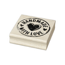 Handgemaakt met Love Schattige Heart Stamp