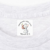 Handgemaakt met Love Schattige Mouse en Apple Labels (Aangebracht)