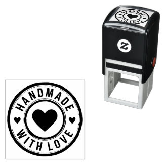 Handgemaakt met Love Self Inking Stamp Zelfinktende Stempel
