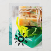 Handgemaakt met Love Sign Soap Maker Business Hear Bedankkaart (Voorkant / Achterkant)