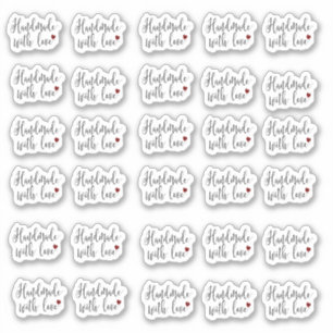Handgemaakt met Love Stickers