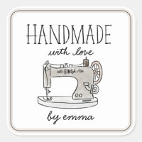 Handgemaakt met naaimachine voor liefdesnaaien