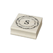 Handgemaakt met op maat gepersonaliseerd monogram  	rubberstempel (Stempel)
