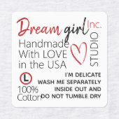 Handgemaakt met persoonlijke liefde labels (Design 1)