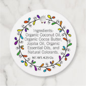 Handgemaakt met Pride Rainbow 🌈Artisan 2-zijdige  Bedankjes Labels (Achterkant)