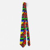 Handgemaakt mozaïek, met de hand ontworpen om Barc Stropdas (Voorkant)