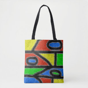 Handgemaakt mozaïek, moderne kunst. draagtas