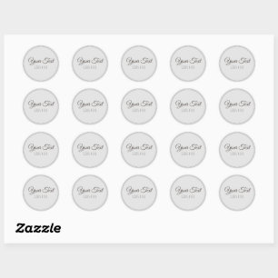 Handgemaakt product Simple Trendy Modern Ronde Sticker