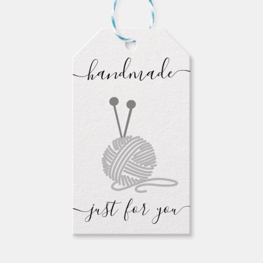 Handgemaakt speciaal voor jou - Yarn Ball Rustic K Cadeaulabel (Voorkant)