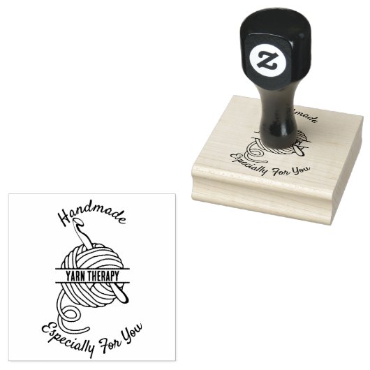 Handgemaakt speciaal voor u haak gepersonaliseerd rubberstempel (Gestempeld)