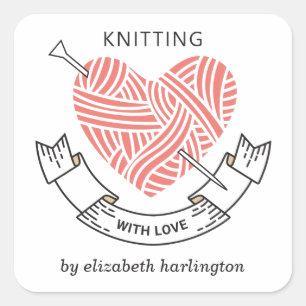 Handgemaakt. Uitrusting voor de krachtopening. Kni Vierkante Sticker