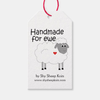 Handgemaakt voor Ewe Hangtag Cadeaulabel