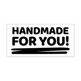 Handgemaakt voor u Zelfinkt Stempel voor Crafters