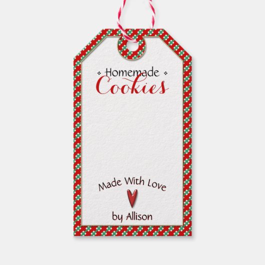 Handgemaakt & Zelfgemaakt · Cookies | Ambachten · Cadeaulabel (Voorkant)