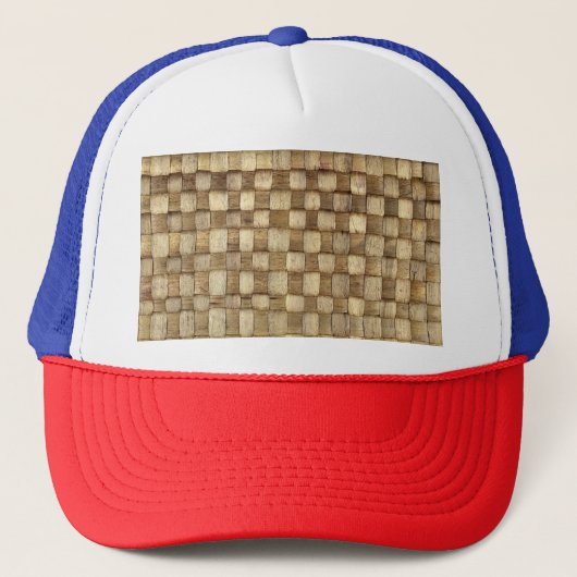 Handgemaakte Ambachtenmand Naadloze Textuur Trucker Pet (Voorkant)