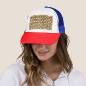 Handgemaakte Ambachtenmand Naadloze Textuur Trucker Pet (In situ)