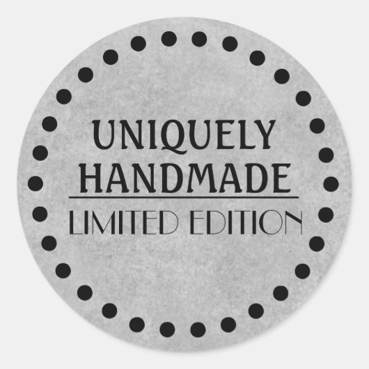 handgemaakte ambachtsman ronde sticker (Voorkant)