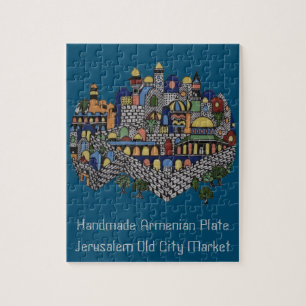 Handgemaakte Armeense keramische Bord Legpuzzel