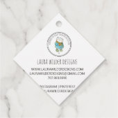 Handgemaakte Baby Kleding Maker Product Bedankjes Labels (Achterkant)