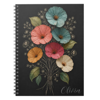 handgemaakte bloemen notitieboek