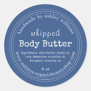 Handgemaakte Body Butter Biologisch Bedrijf Klassi Ronde Sticker